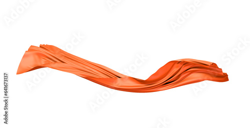 Fabric flying cloth Flowing on Wind, Textile Wave Flying movement, 3d rendering abstract background