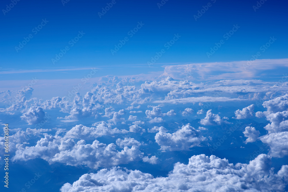 Clouds, view from the plane window Clouds, view from the plane window