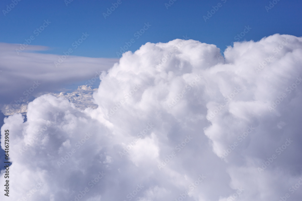 Clouds, view from the plane window Clouds, view from the plane window