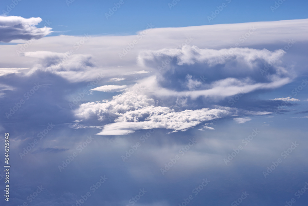 Clouds, view from the plane window