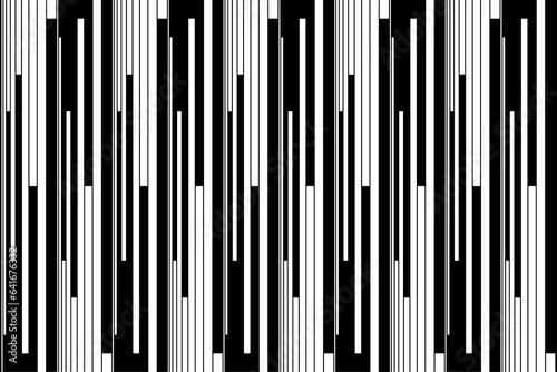 Vertical stripe of pattern. Design random lines white on black background. Design print for illustration  textile  texture  wallpaper  background  backdrop. Set 10