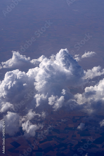 Clouds, view from the plane window