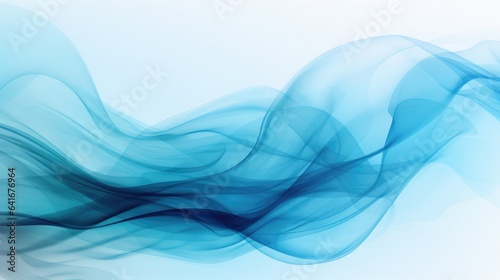 Light blue smoke background, Generative AI 