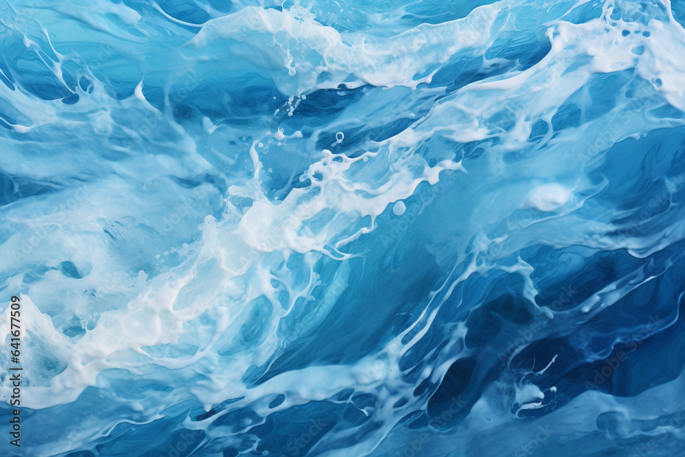 Obraz premium Abstract representation of waves in water, embodying the ebb and flow of emotions and experiences within the journey of love, love and creation
