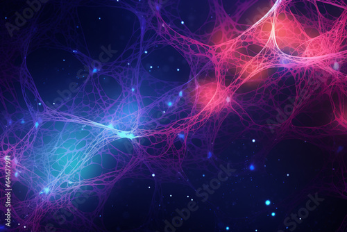 Abstract representation of interconnected pathways in the brain, portraying the intricate web of thoughts and feelings that love creates, love and creation