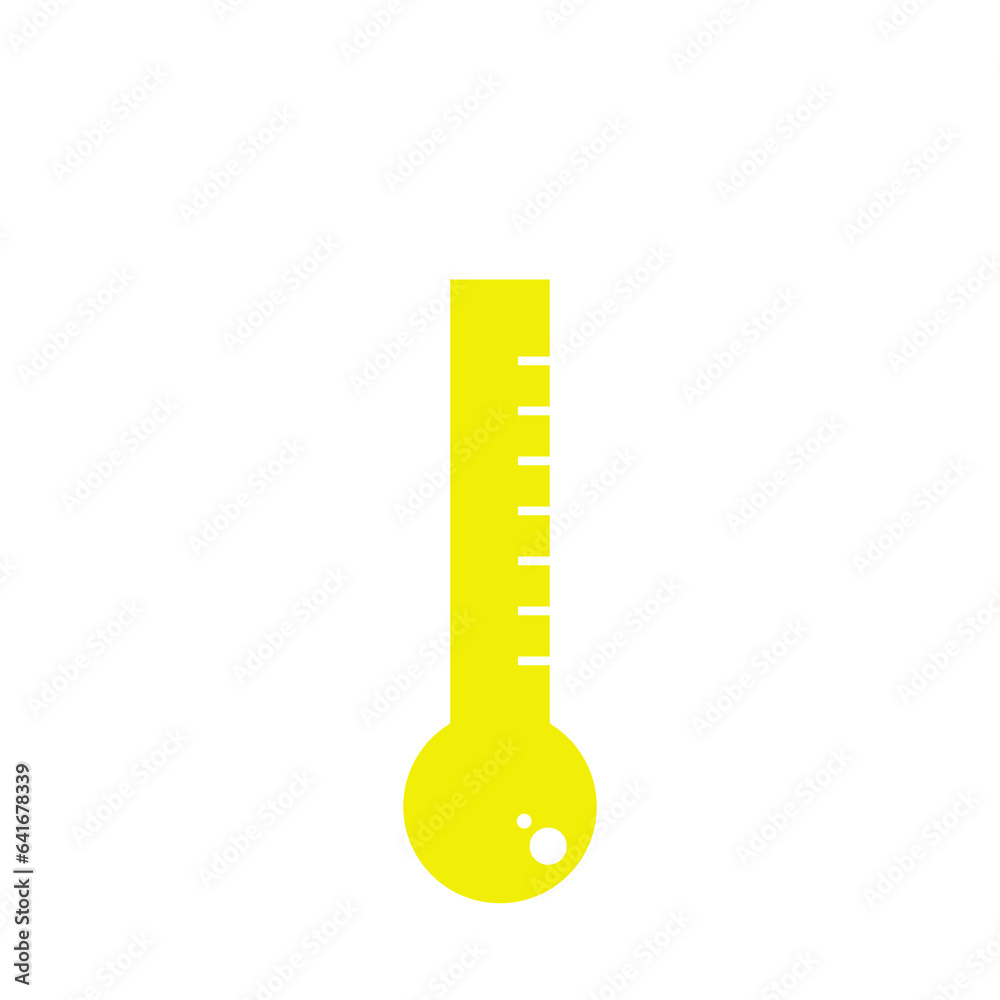 yellow thermometer icon yellow thermometer icon