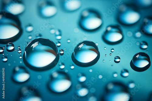 Macro image of raindrops merging and creating ripples, capturing the beauty of individual experiences coming together in the ocean of love, love and creation