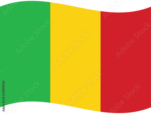 Mali flag wave. Mali flag. Flag of Mali