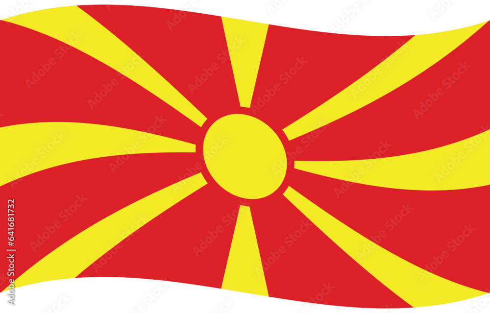 North Macedonia flag wave. North Macedonia flag North Macedonia flag wave. North Macedonia flag