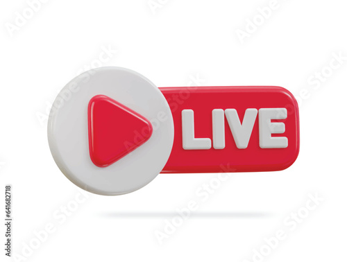 3d live streaming icon
