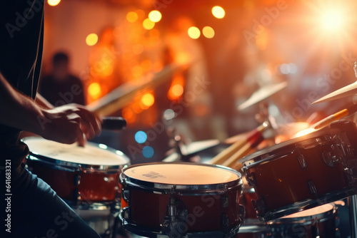 Drumming Up a Beat: Intense Performance Closeup