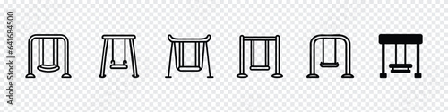 swings icon, Porch swings icon, Swing vector icon isolated on transparent background, Swing logo concept, Porch swing icon vector. swing icons vector illustration symbol design