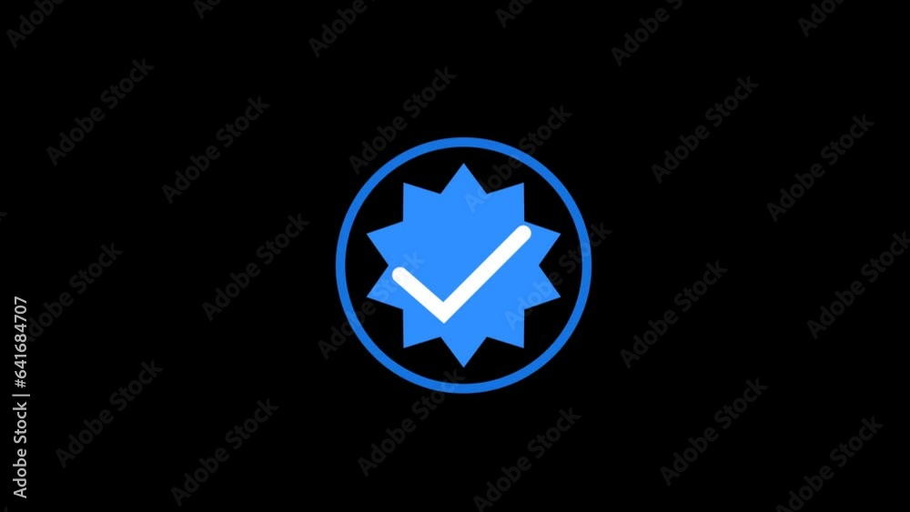 2d animation verified, checkmark blue, motion verification with alpha channel 2d animation verified, checkmark blue, motion verification with alpha channel