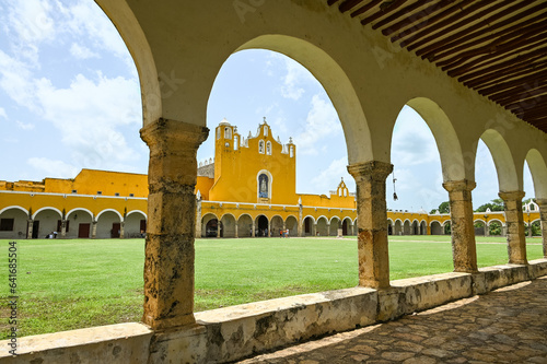 view on a monastery in mexico photo