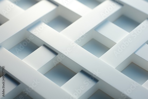 White geometric patterns with a blurred focus, ideal for text overlay - Abstract Simplicity