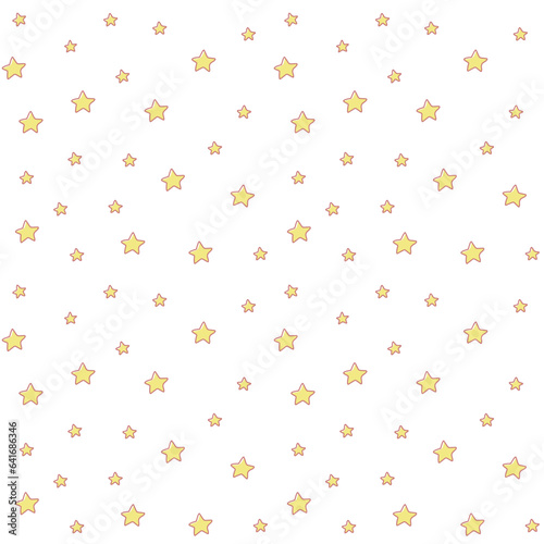 繋がるシームレス素材 / きらきらお星様の背景