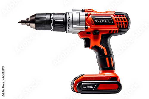 Cordless Power Drill on Transparent Background. AI