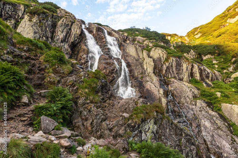 Alpine waterfall 