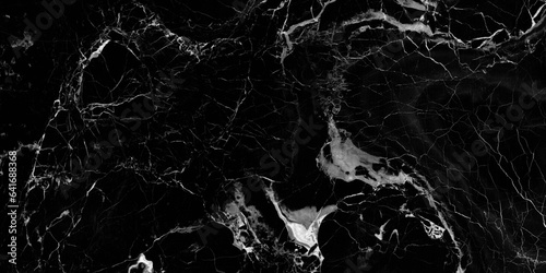 Textured of the black marble background. Gold and white patterned natural of ...