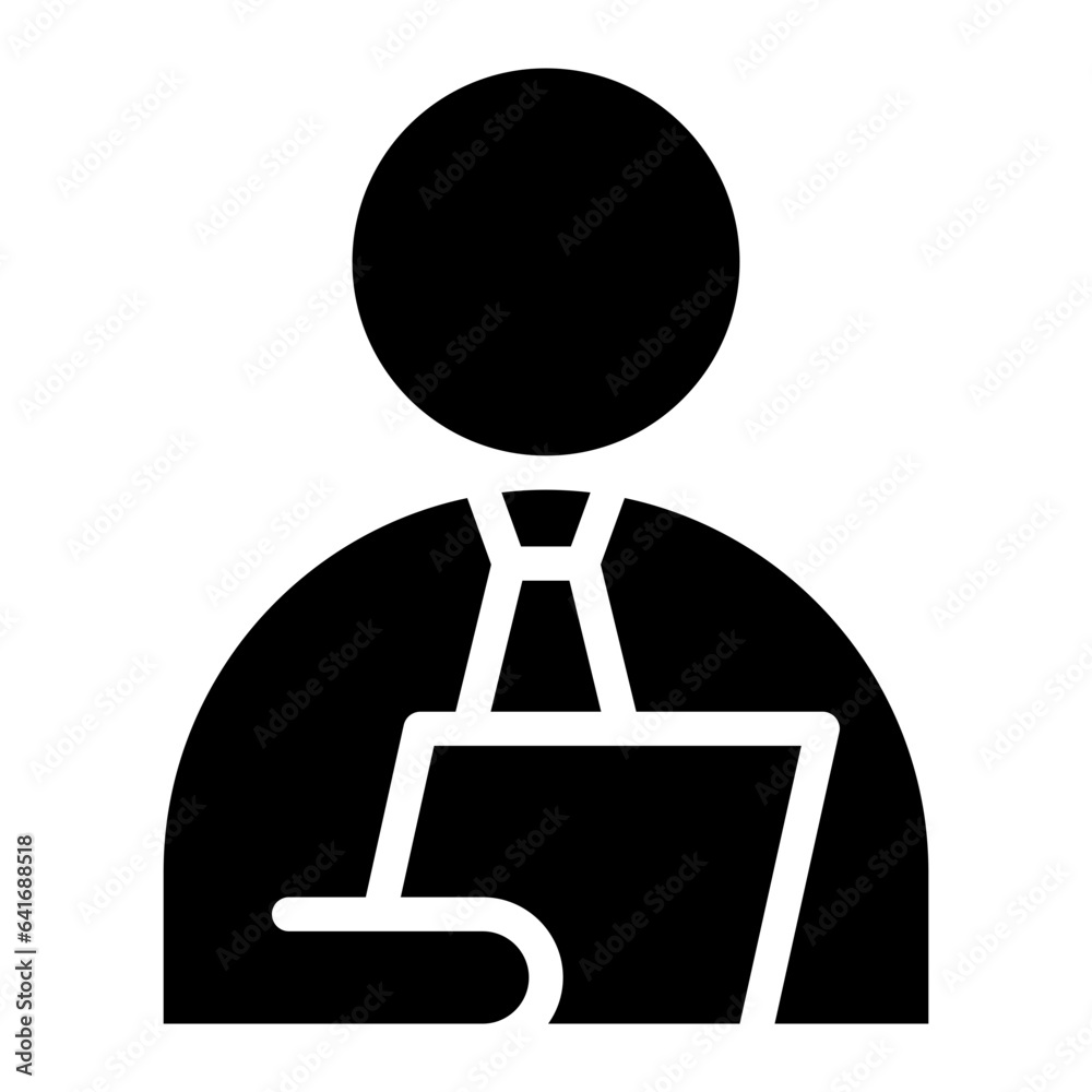 businessman glyph businessman glyph