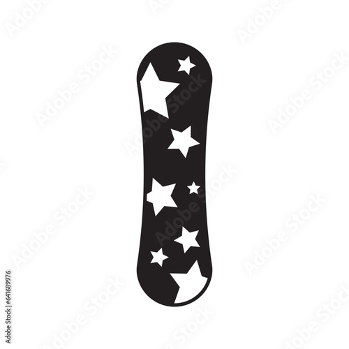 snowboard icon design vector