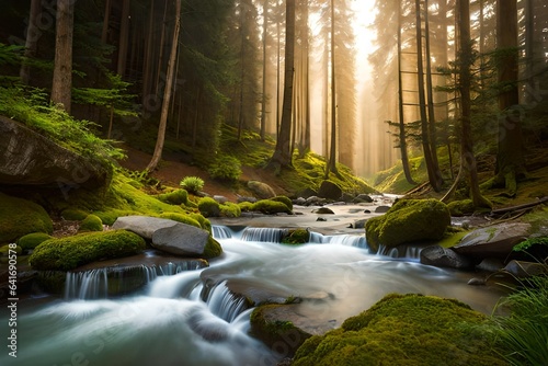 stream in the forest