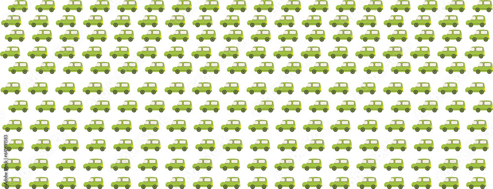 background with toy cars. the childish pattern in parrot green. childish pattern design car pattern design 