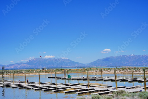 antelope island state park and the great salt lake in Utah