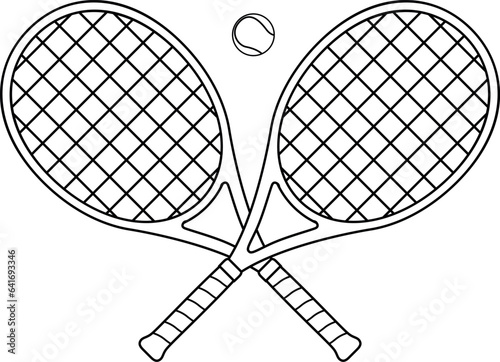 Crossed Tennis Racquets Cutfile, cricut ,silhouette, SVG, EPS, JPEG, PNG, Vector, Digital File, Zip Folder