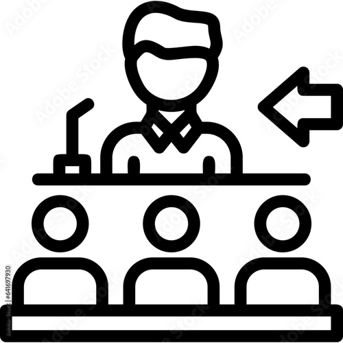 Speaker giving a speech Icon