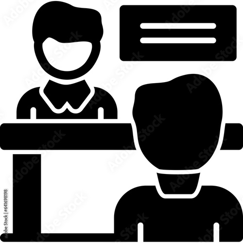 Interviewer and interviewee Icon