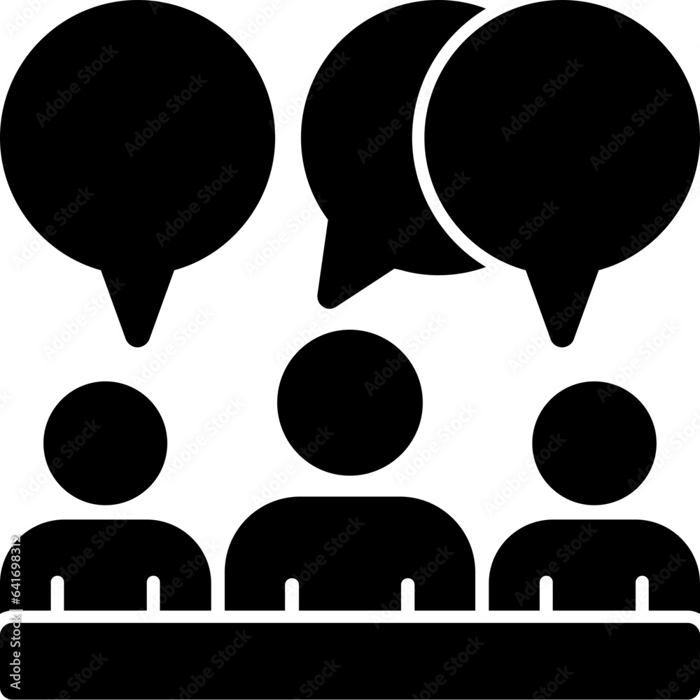 Chat bubble for networking conversations Icon Chat bubble for networking conversations Icon