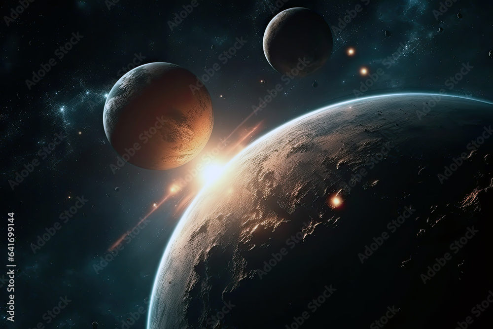 Planets in space Planets in space