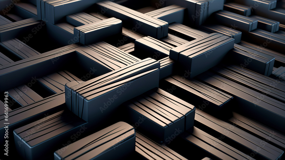 Streams of flowing rectangular bars, shifting in size and orientation Streams of flowing rectangular bars, shifting in size and orientation