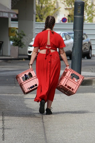 porteuse de caisses photo