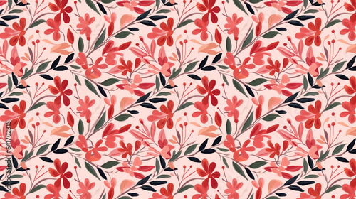 Wallpaper Mural seamless modern colorful floral pattern Torontodigital.ca