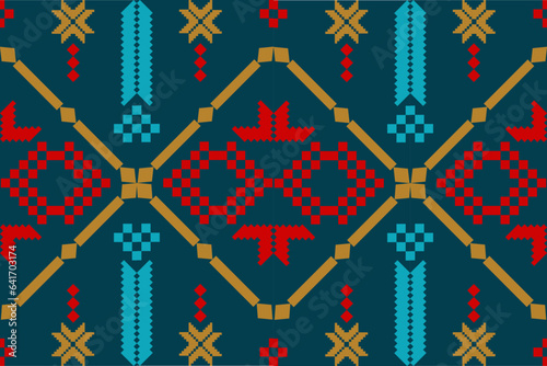 Seamless striped pattern in aztec style.Tribal embroidery,Gypsy,folk pattern.Ethnic abstract ikat.Spring summer autumn decor.Native aztec boho vector design.