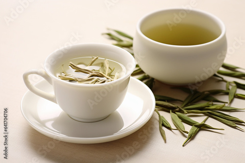 White tea in a cup