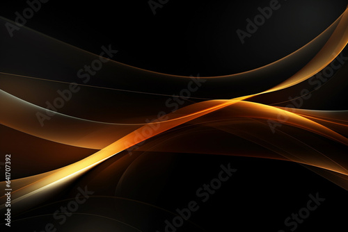 Abstract golden and black background.