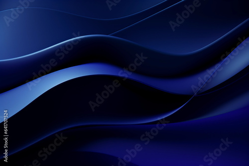 Abstract blue background with waves.