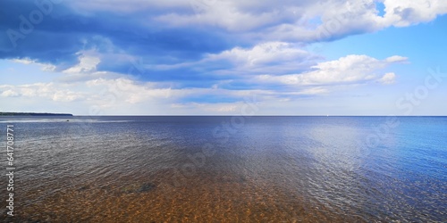 clouds over the lake