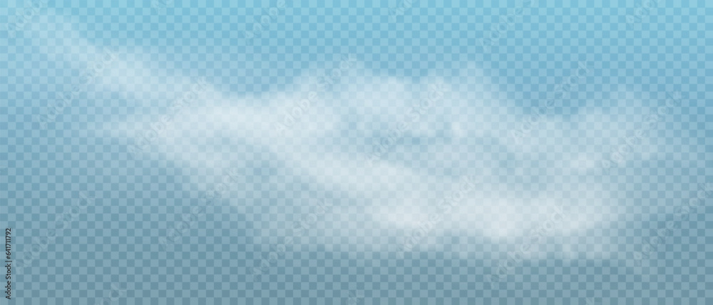Isolated transparent special effect of fog or smoke. White cloudiness, fog, or smog against a dark background with ample copy space. Vector illustration. Isolated transparent special effect of fog or smoke. White cloudiness, fog, or smog against a dark background with ample copy space. Vector illustration.