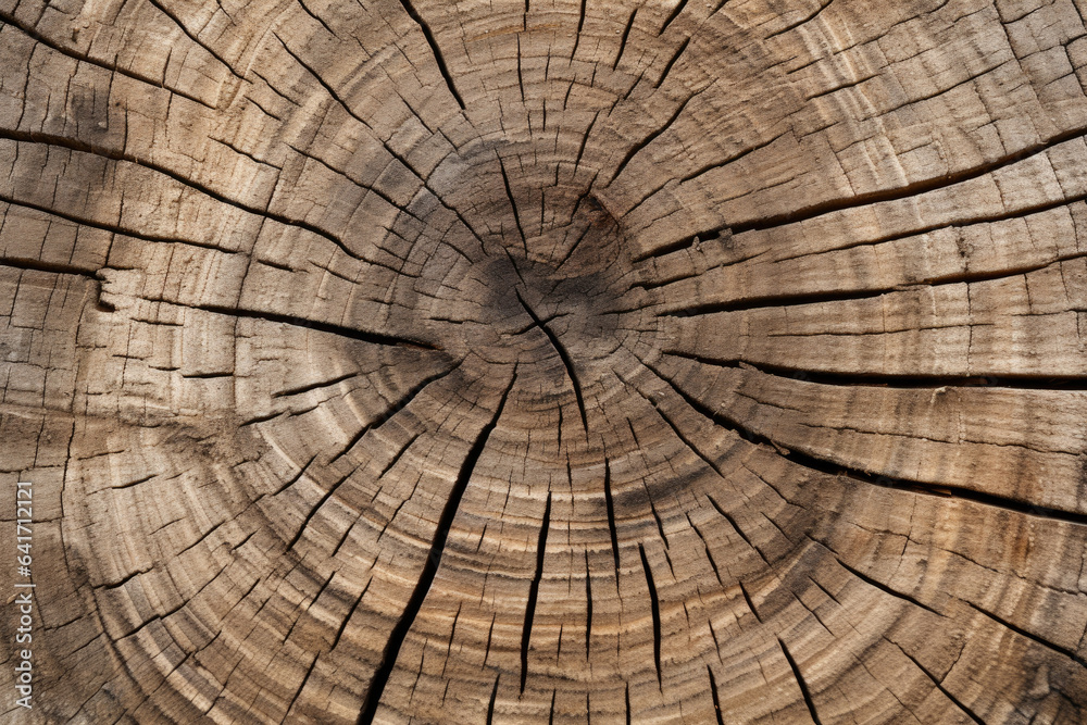 Nature's Intricate Patterns: A Macro Shot of Textured Wood