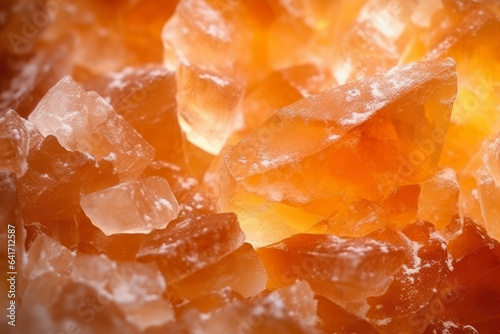 Captivating Close-Up of the Intricate Microscopic Detail in Crystallized Sugar