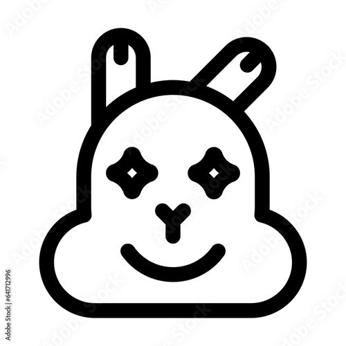 excited line icon best for social media design