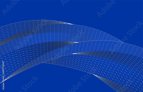 Abstract shape digital background vector drawing