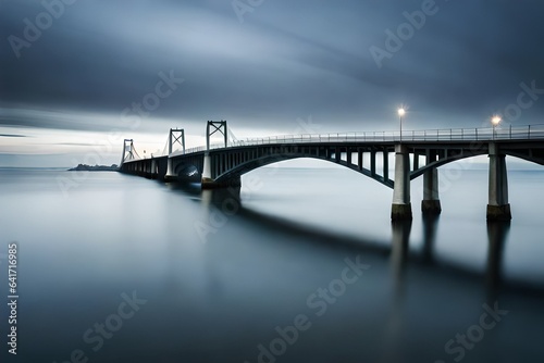 bridge over the river  generated by AI © AB malik