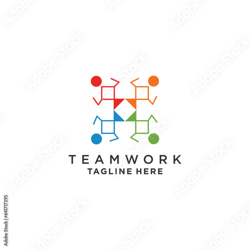Vector community and team work logo abstract premium vector part 3 © ROY
