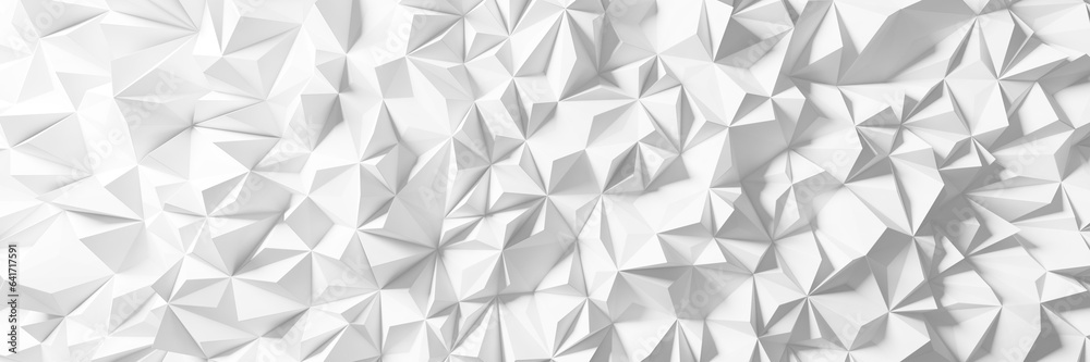 White abstract polygon pattern background
