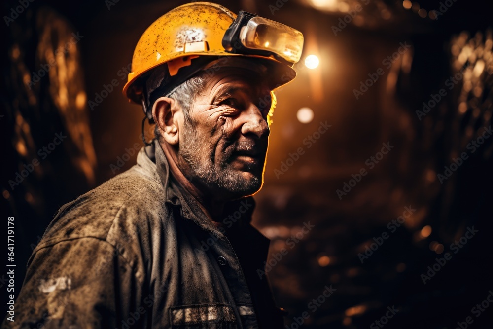 Photograph captures the essence of the profession of Miner Photograph captures the essence of the profession of Miner